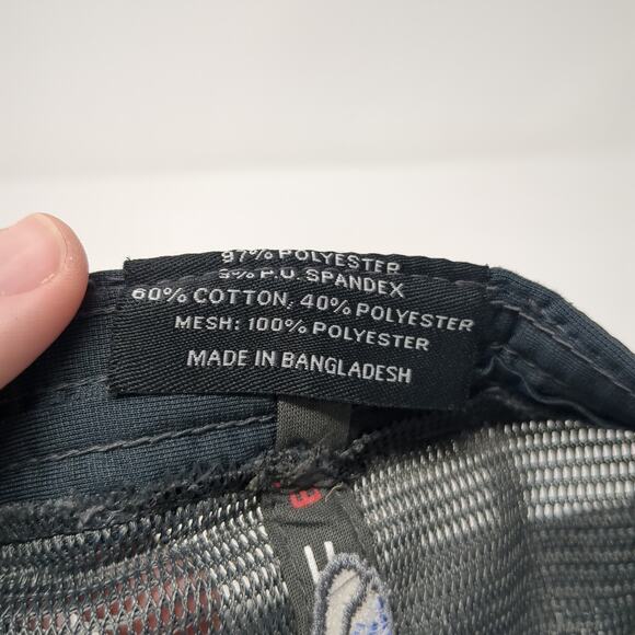 Ignite Fitted Trucker Hat Black One Size Lightweight Mesh Back Pacific Headwear - Picture 10 of 10